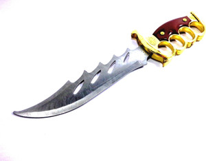 Shoptico Metallic Knuckle Handle Survival Knife