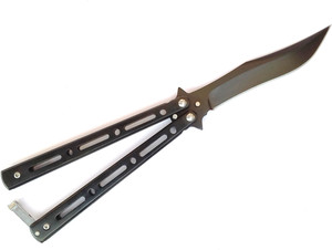 Rudham FOLDABLE CAMPING HIKING SURVIVAL TOOL CAMPER K165 Butterfly Knife
