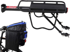 Xezon Bicycle Back Seat Pannier Luggage Cargo Carrier Rack Adjustable Aluminum Alloy Aluminium Steel Bicycle Carrier Price in India Buy Xezon Bicycle Back Seat Pannier Luggage Cargo Carrier Rack Adjus...