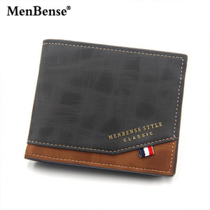 MENBENSE STYLE CLASSIC Men Trendy Grey Genuine Leather Wallet GREY