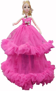 Amazing Cute 45CM X 25 CM Long bush frock Bridal Doll toy perfect gift for kids girls And babies Multicolour Cute 45CM X 25 CM Long bush frock Bridal Doll toy perfect gift for kids girls And babies Mu...