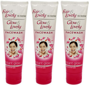 Fair Lovely Instant Glow 100gm Pack Of 3 Face Wash Price in