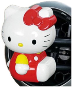GEEKMONKEY HelloKittyCarPerfume-white-red-008 Hello Kitty Car
