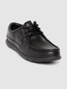 Black leather clearance shoes woodland