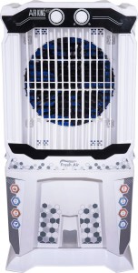 Air king 75 L Tower Air Cooler(White, 75 Liter Air Cooler Large Cooling Capacity Inverter Operated | Turbo Fan Technology | Honey Comb Pads With Plastic Net)