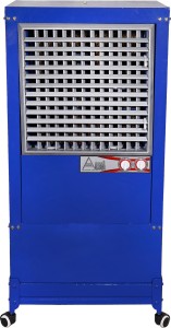 Air king 70 L Tower Air Cooler(Blue, 70 Liter Air Cooler Large Cooling Capacity Inverter Operated | Turbo Fan Technology | Honey Comb Pad With Plastic Net)