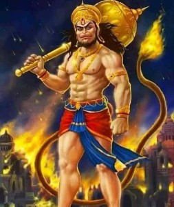 DreamShaper prompt: hindu god hanuman, postapocalyptic, - PromptHero