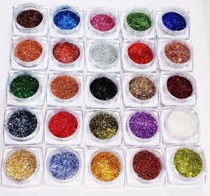 VOZWA Sparkle Glitter Powder for Eyes, Body and Nail Art