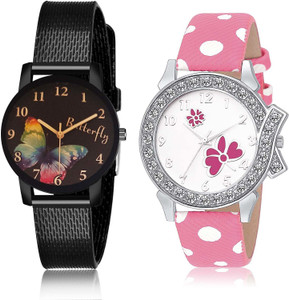 NIKOLA combo watch Analog Watch For Girls Buy NIKOLA combo watch Analog Watch For Girls Latest Fashionable Sports And Flower 2 Watch Combo For Girls And Women G534 G486