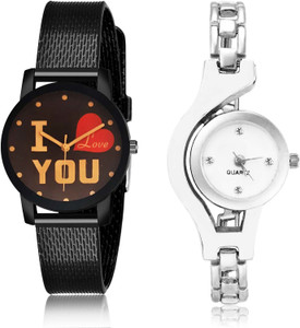 NIKOLA Analog Watch For Girls Buy NIKOLA Analog Watch For Girls Brand New Collection I Love You And Chain 2 Watch Combo For Girls And Women G527 G70 Online