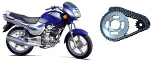 Sethi Motor CHAIN SPROCKET SET VICTOR GLX WITH ALLOW
