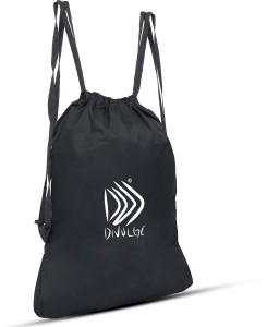 divulge Drawstring bags, Gym bags,Yoga bag, Rucksack, Travel bag 18 L  Backpack Dark black - Price in India