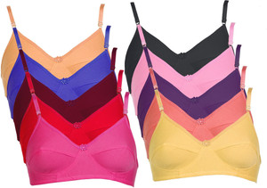 Piylu Cotton Hoseiry Women Full Coverage Non Padded Bra
