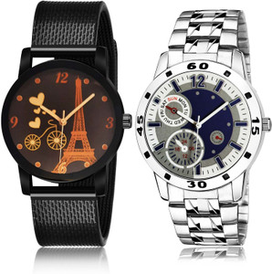 NIKOLA combo watch Analog Watch For Men Buy NIKOLA combo watch Analog Watch For Men Treading Collegian Bicycle And Chain 2 Watch Combo For Boys And men BRM10 B666