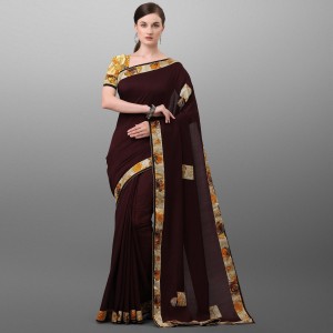 Buy Embroidered Rani Designer Traditional Saree Online