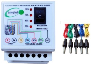 Imagine Technologies IT74WLI Fully Automatic Water Level Indicator with Alarm on Tank Full with 5 Sensors Wired Sensor Security System