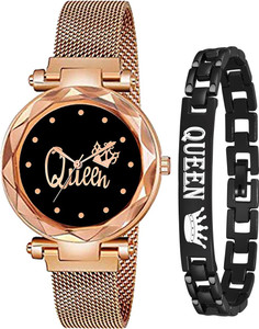 just like queen combo Queen Magnetic Strap Watch And Queen Bracelet Combo Watch Analog Watch For Girls Buy just like queen combo Queen Magnetic Strap Watch And Queen Bracelet Combo