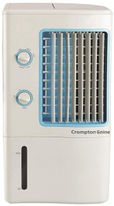 Crompton Gnine 10 L Room/Personal Air Cooler(White, Model - Ginie ,ISI Certified Premium Quality Air Cooler for Home, Office, Shops, Kitchen,Inverter Compatible, High Speed Noise Free, Ice Chamber With Honey Comb Cooling Pad, Made In India, Latest Tehhnology, Small Size)