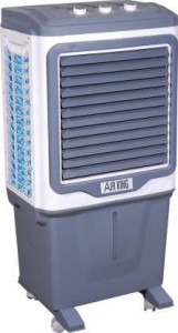Air king 60 L Tower Air Cooler(Grey , White, 60 Liter Air Cooler Large Cooling Capacity Inverter Operated | Turbo Fan Technology | Honey Comb Pad With Plastic Net With Crompton Motor)