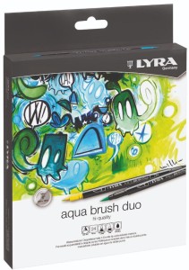  Lyra Aqua Brush Duo Brush Markers - Set of 24 Water
