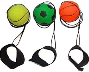 Crazycute Wrist band ball joy ball string ball yo yo ball toy bouncy ball rubber training ball toy for kids return ball gift for kids birthday party Wrist band