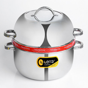 Buy t terra cookware Enjoy kitchening Certified Manufacturer Choodarapetty Thermal Rice Cooker 1 Kg With Pot Rubber Gasket Stainless Steel Steamer online at Flipkart