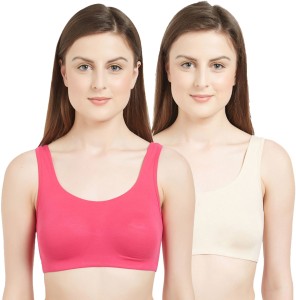 Buy Soie Women's Padded Non-Wired Full Coverage Bra Combo (PACK of 2)  Online at Low Prices in India 