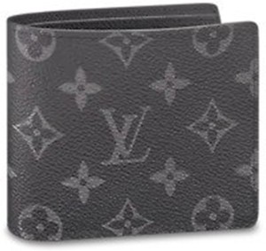 gray and black louis vuittons wallet
