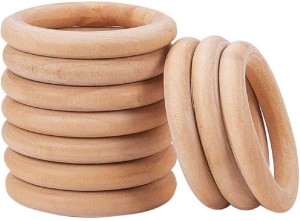 15-100MM Natural Wood Rings Unfinished Solid Wooden Rings for Macrame Craft  Ring Pendant Connectors Jewelry