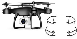 Royalrange HD Camera Quad copter Black With Extra Guard Drone