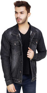 Black leather jacket flipkart clearance