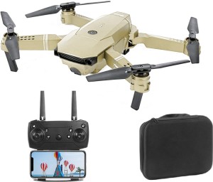 Golden Foldable 4K High Resolution Camera With Wifi & Remote Control Drone