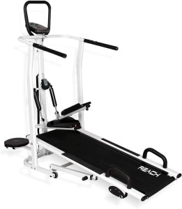 Reach T-100 Manual Treadmill 4in 1 Running Machine With Twister Stepper Jogger Treadmill