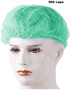 A 100 pieces of 21-inch surgical cap non-woven hair net hood net fluffy cap  | Lazada PH