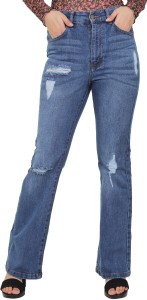 Sisney Boot-Leg Women Dark Blue Jeans - Buy Sisney Boot-Leg Women Dark Blue  Jeans Online at Best Prices in India