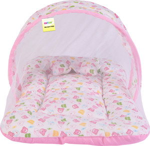 Kwitchy New Born Baby Mosquito Net Bed with Cushioned Pillow