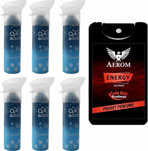 Oxy Boost Natural Portable Oxygen Cylinder Can with Inbuilt Mask