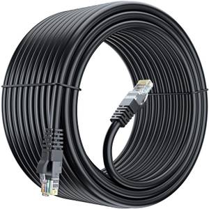 Fedus Lan Cable 50 M Rj45 Cat6 Ethernet Patch 50 M Lan Cable Compatible With Computer,Black*##*50 m