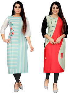Long straight store kurti flipkart