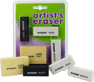 Mont Marte Artist's Eraser Pack 4 pieces - Arts & Crafts Supplies