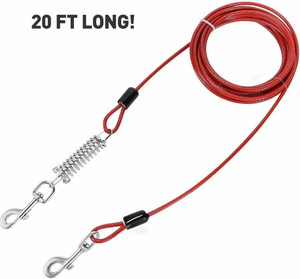 Coiled tie outlet out cable