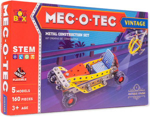Vintage metal building toys top