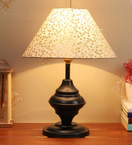 Improvhome Beautiful Table Lamp with Golden Leaf Shade Table Lamp
