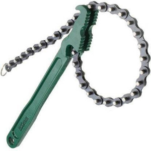 HU CREATIONS 9Inch Car Engine Oil Filter Wrench High-carbon Steel Chain Type Pipe Pliers for Oil Fuel Filter Wrench Hand Removal Tool Single Sided Speciality