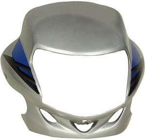 ARPIT ENTREPRISE Headlight Visor For CD Deluxe Silver Blue Bike