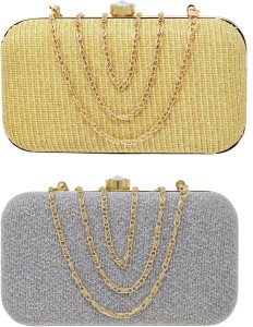 AILTINO Party Silver, Gold  Clutch
