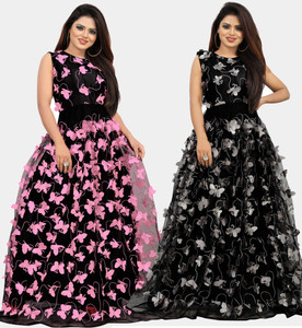 Butterfly gown flipkart 2025
