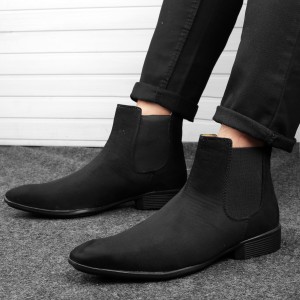 mens chelsea boot with heel