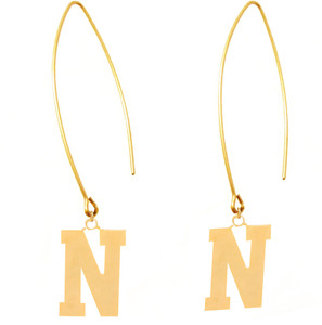 Letter n hotsell earrings
