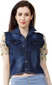 FCK 3 Sleeveless Washed Women Denim Jacket Buy FCK 3 Sleeveless Washed Women Denim Jacket Online at Best Prices in India Flipkart